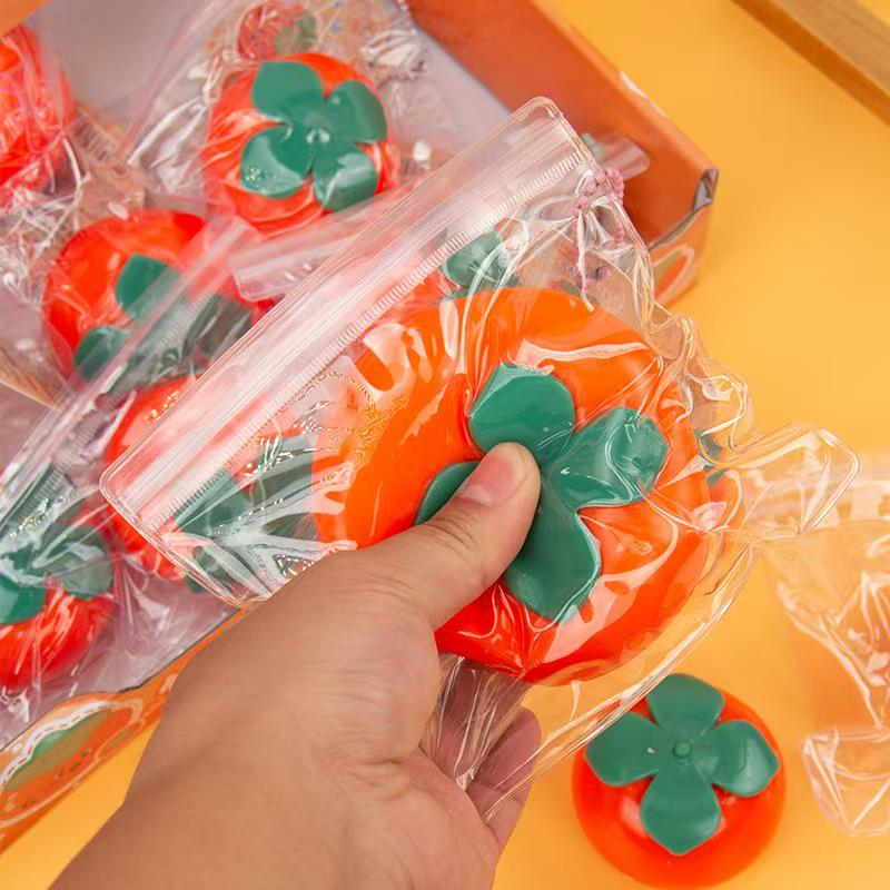 New Creative Persimmon Stress Relief Squeeze Toy Set