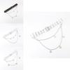 Breasted Fashion Double Design Women Waist Belt And Butterfly Metal Chain Decor