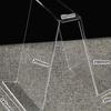 Double-Sided Acrylic Book Display Stand for A5/A4 - Transparent Bookend for Libraries and Bookstores