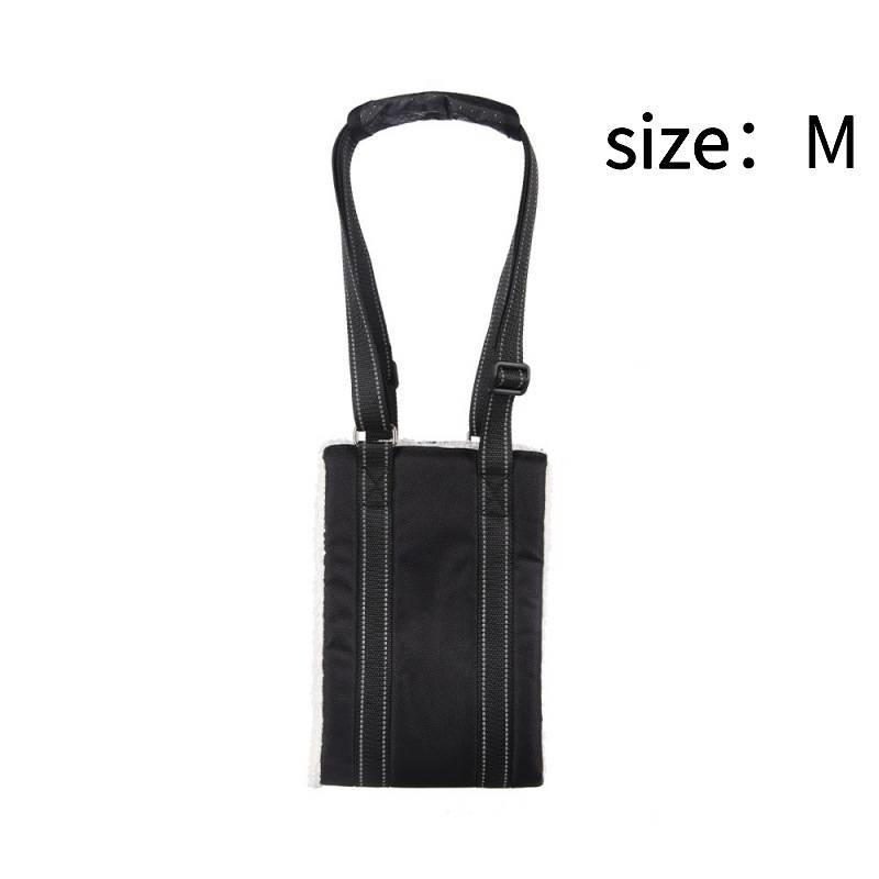 

Подъемный ремень для собак, регулируемый, поддерживающий строп для задних ног для помощи собакам и реабилитации связок старых собак M чёрный