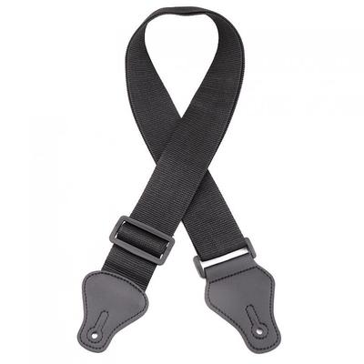 Adjustable Black Pure Colour Guitar Strap for Acoustic Electric Bass Guitar