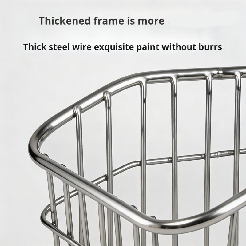 Heavy Duty Rear Bike Cargo Basket Replacement Metal Back Seat Cargo Carriers Rear Luggage Bike Rack Easy To Install
