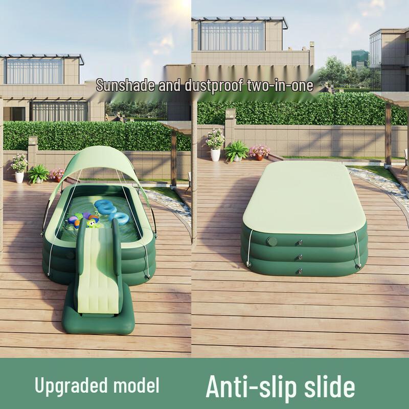 Automatic Inflatable Foldable Swimming Pool with Sunshade