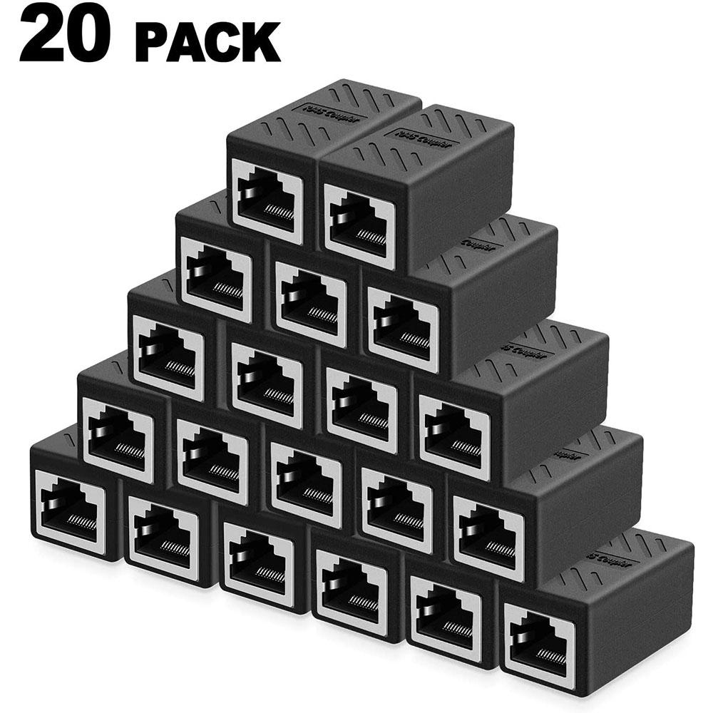 Ethernet Cable Extender,RJ45 Cat 5 Cat 6 Cat6a Coupler, Extender Connector - Ethernet Coupler Female To Female