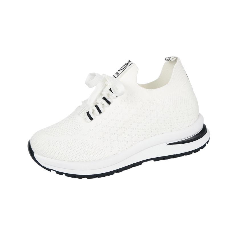 Fashion 2025 New Ladies Shoes Lace-up Women's Vulcanize Shoes Fashion Outdoor Slip-Resistant Casual New Light Plus Size Mesh Sneakers