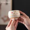1 st Kinesisk Keramisk Tekopp Stor Kapacitet Handgjord Mocka Jadevit Porslin Tebål Meditationskopp Mästarkopp Teset 180ml