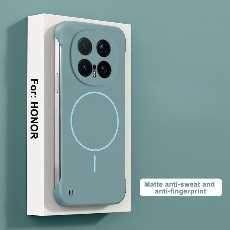 For Magsafe Frameless Case For Honor Magic 8Pro Frosted Ultra Thin Wireless Charging Hard Shockproof Cover for Honor Magic 8 Pro