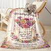 Mother's Love And Inspiration Blanket Suitable for sofas,travel, living rooms also a good gift for friends and family Suitable for all seasons.