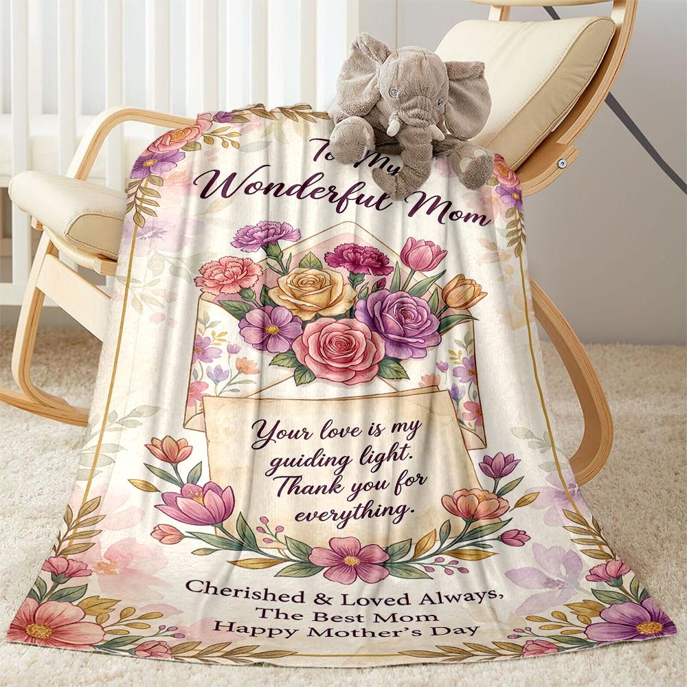 Mother's Love And Inspiration Blanket Suitable for sofas,travel, living rooms also a good gift for friends and family Suitable for all seasons.