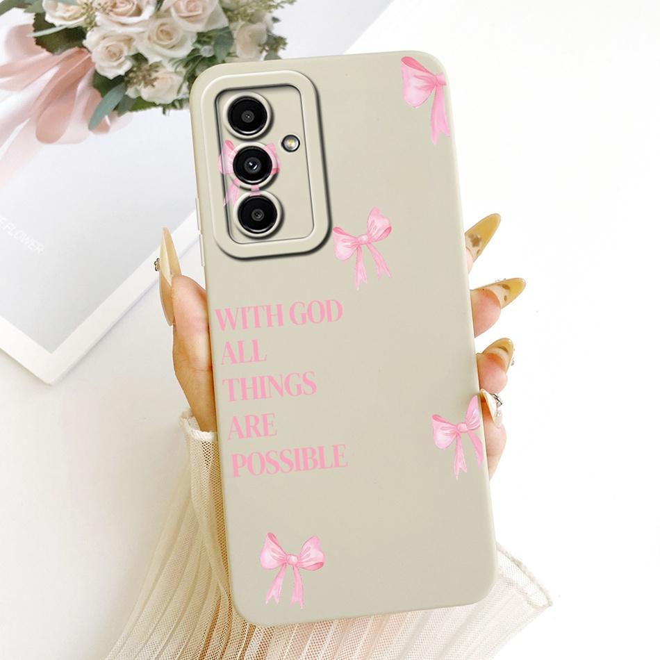 For Samsung Galaxy A05s A05 Cute Cat Flower Cartoon Phone Case For Samsung A05 A 05 05S A05S Shockproof Soft Silicone Cases