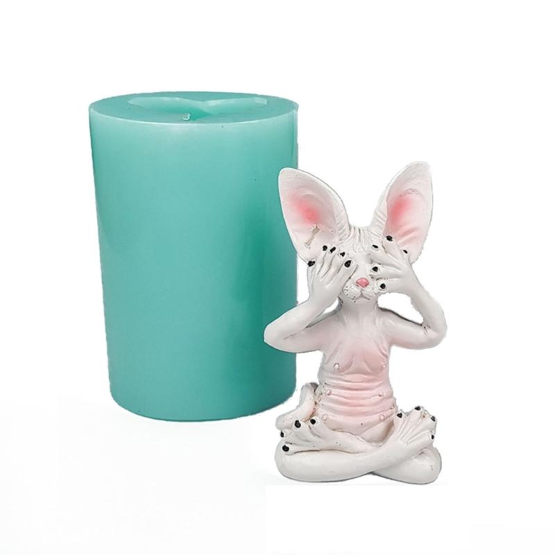 

3D Cat Shaped Candle Silicone Mold for DIY Handmade Candle Ornaments Mould Handicrafts Making Tool Baking Mold