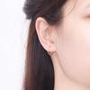 ESTELLE Hoop 18K Pink Gold [Official] Women's Earrings, (M) 0202-1470-0015-0000