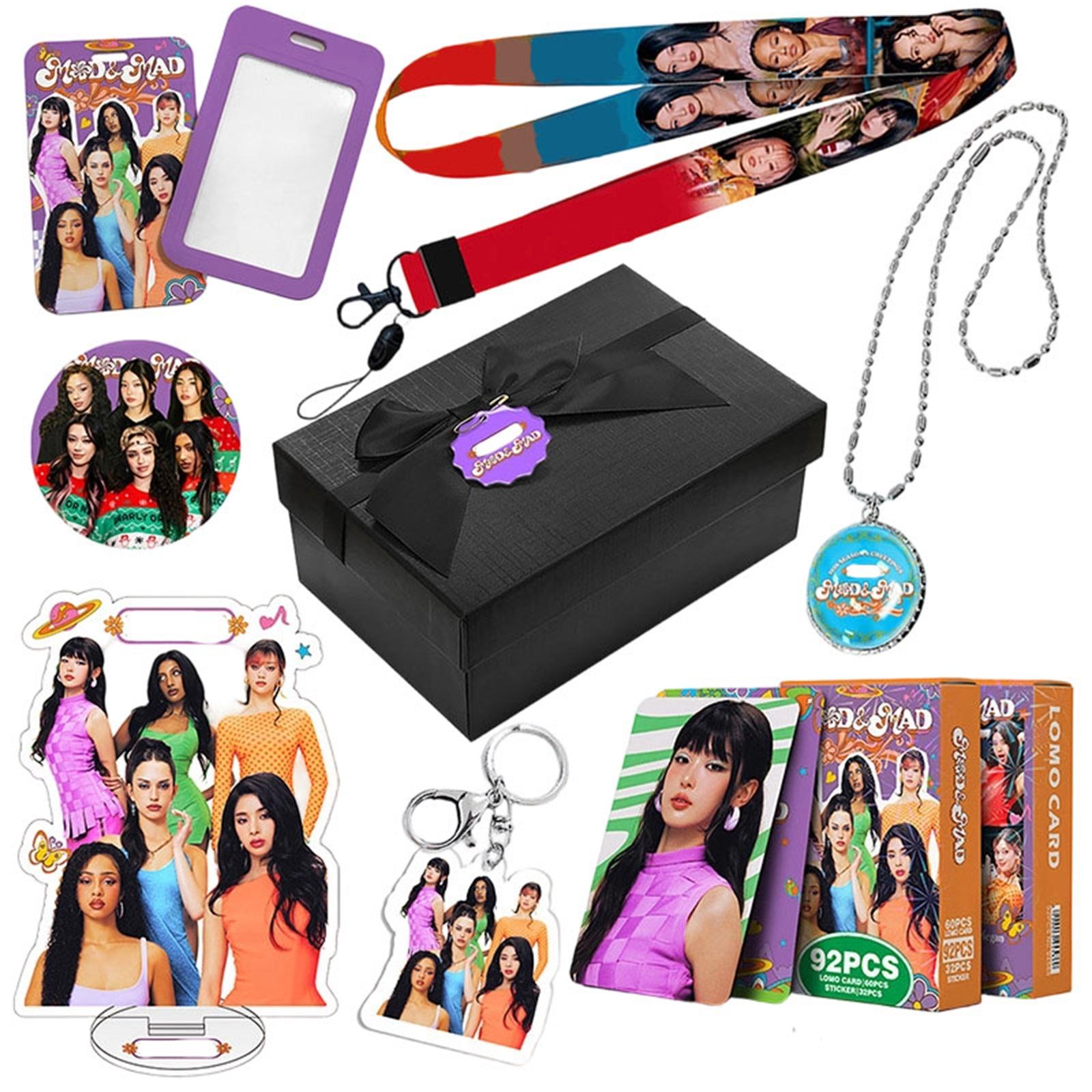 Exquisite Girl Group Peripheral Small Gift Box 2026 Greetings MOD MAD Peripheral Card Set Hanging Rope Photo Card Set one size
