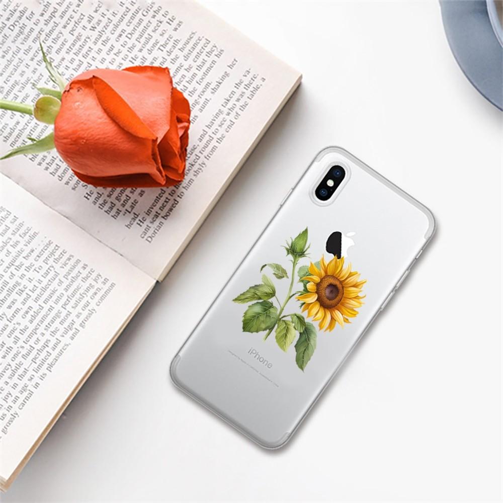 Beautiful Flower Sunflower Phone Case for iPhone 16 15 8 7 6 6S Plus X SE XR XS 14 11 12 13 Mini Pro Max Mobile Case