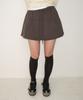 RONRON Front Pocket Skirt Pants Charcoal
