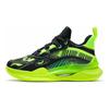 Li Ning Youth Pioneer Team 2.5 Comfortable Rebound Support Mid-Top Basketball Shoes Kids Basketball Shoes Black Fluorescent-Green YKBS050-17
