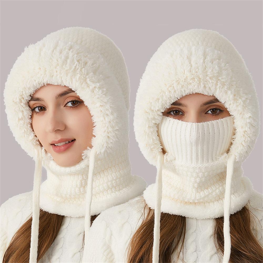 Wind-Resistant Balaclavas Face Mask Neck Scarf Set Hooded Balaclava Ski Hat  for Cold Weather