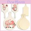 Wooden Paddle Cutting Board With Handle For Kitchen Decor And Diy Craft Projects