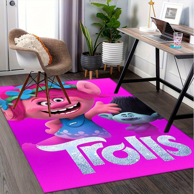 Trolls, Hair, Fun Office Carpet Soft Polyester Entrance Carpet Washable Non Slip Machine Washable In