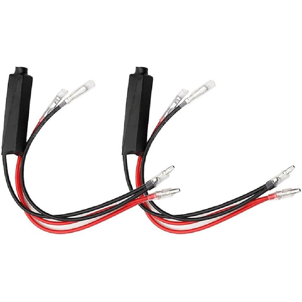 ESUPPORT 4 x Universal 12V Motorcycle Turn Signal LED Load Resistor Flash Blinker Fix Error 2Pcs