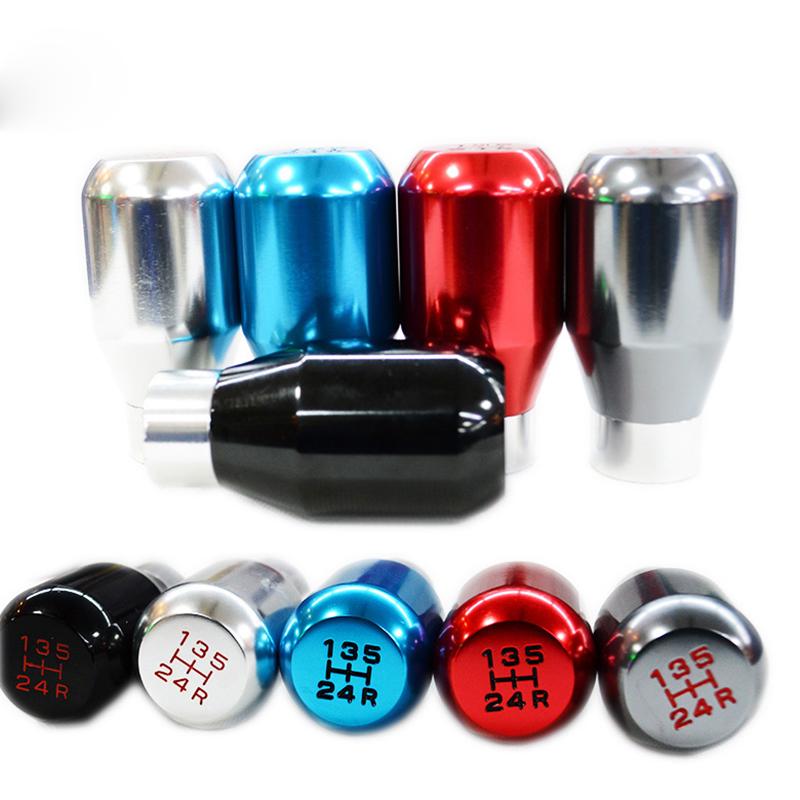 Manual Shift Knob 5-Speed Aluminum Alloy Head Knob Auto Car Gear Head Manual Transmission Handle Stick Lever Car Accessories