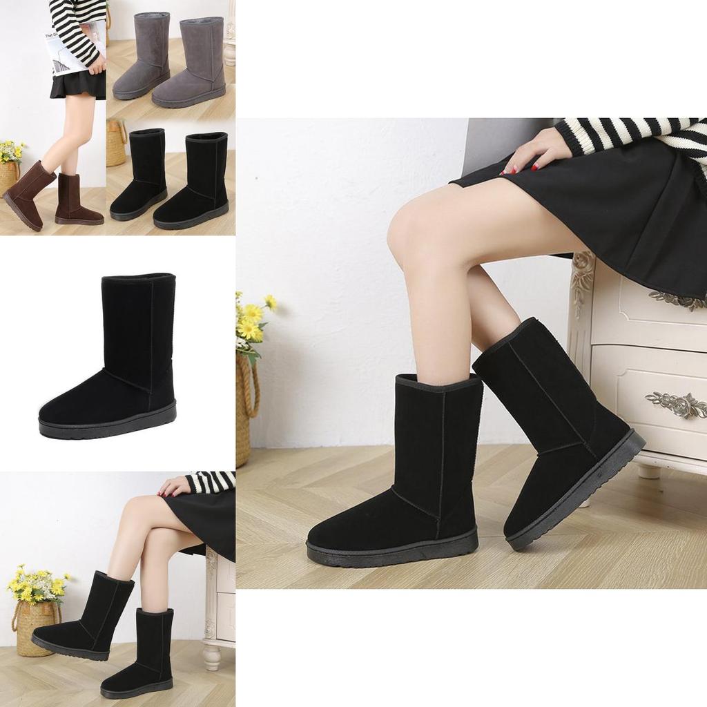 Elegant Ladies Womens Ella Mid Calf Snow Boots With Luxurious Faux Fur Lining