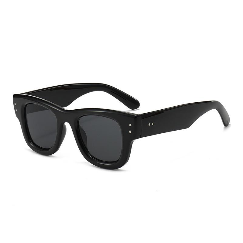 Women's Retro UV Protection Square Frame Sunglasses - European & American Style