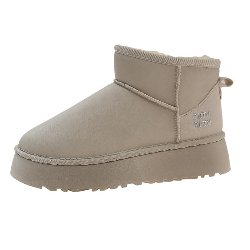 2024 Новые утолщенные пушистые женские зимние ботинки Удобные теплые ботильоны Женская — фото 8