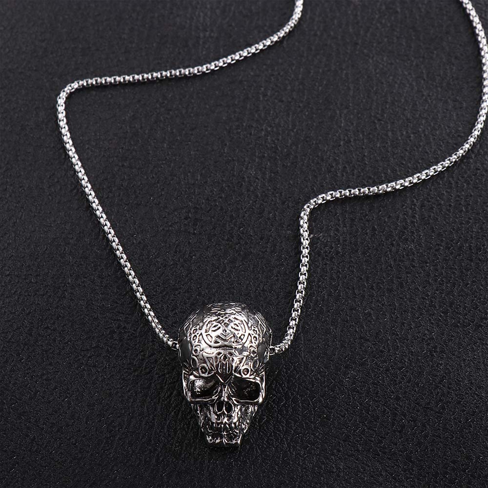 Simple Chain Women Jewelry Accessories Skeleton Pendant Choker Skull Necklace Men's Neck Chains