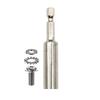 Extended Use High Carbon Steel Hexagon Shank Rod Includes Screw Washer Ensuring Firm Sawing Blade Connection on Drills