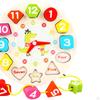 Puzzle Clock Shape Color for