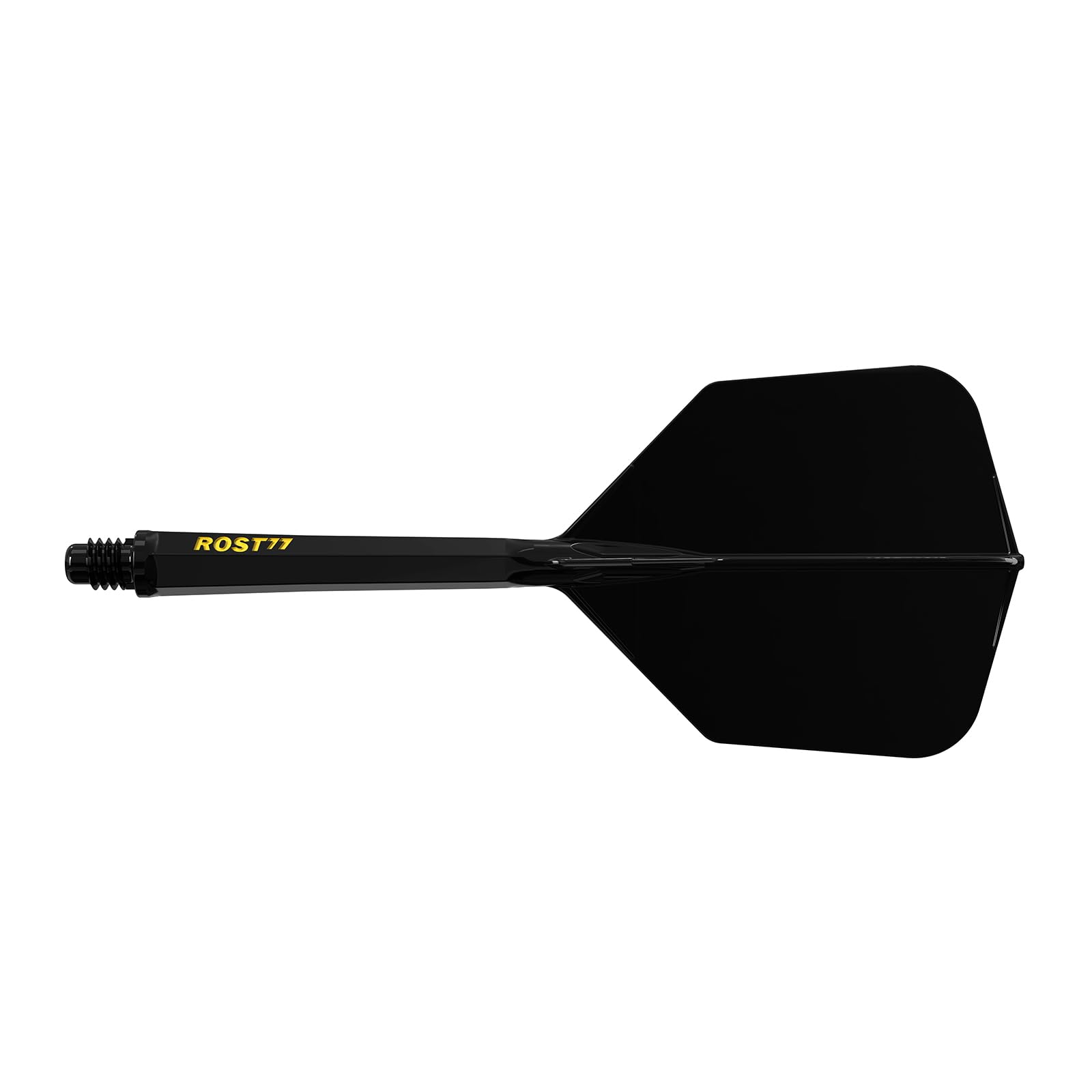 

CUESOUL ROST 77 Integrated Big Wing Set of Black Flights with Yellow Large Size Flights, Shape, 3, Logo, (CS-77-1S-L)