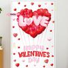 1Pc Romantic Heart-Shaped Balloon Valentine's Day Decor Stickers for Glass Windows Sweetheart Atmosphere Display