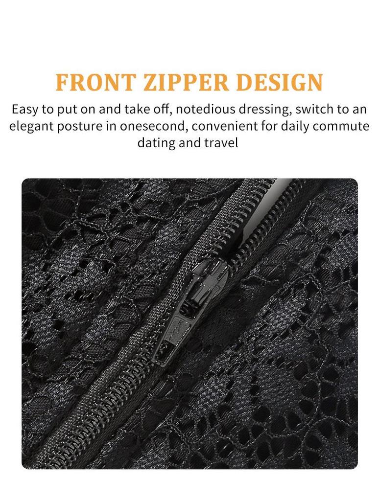 Women's Sexy Lace Sheer Bodysuit: Waist Slimming, Butt Lifting, and Body Shaping.