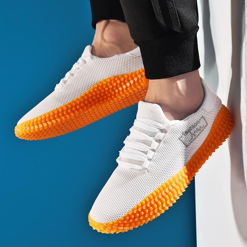 

Running Shoes Men Breathable Athletic Lightweight Anti Slip Sneakers for Men Jogging Sports Shoes Comfortable Walking Shoes 46 білий