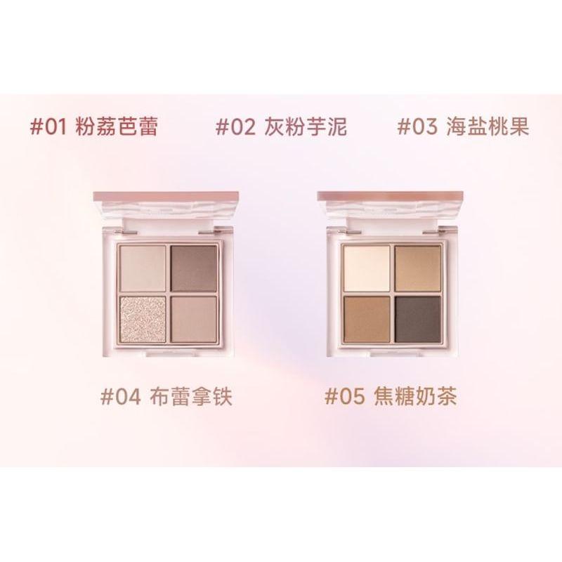 CZEL - Wasserwellen-Rosa-Nebel Vierfarben-Lidschattenpalette - 5 Arten