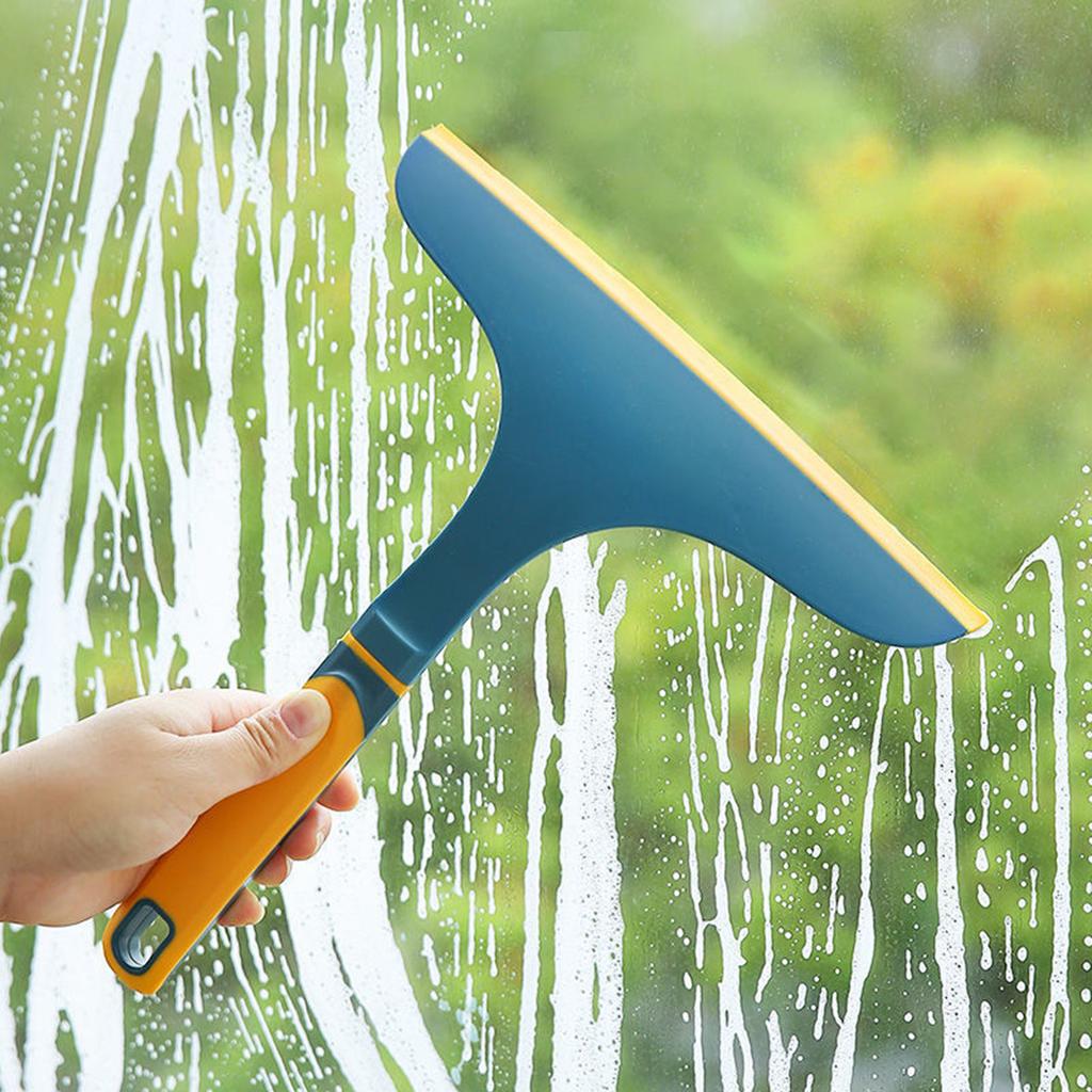 Glass Wiper for Window Shower Door Car Flexible Soft PP   Clean Tool with Curved Handle