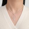 Cat Moon Necklace for Women Round Pendant Hollow Charm Stainless Steel Jewelry on the Neck Cute Gift Accessories 2026 Trend New