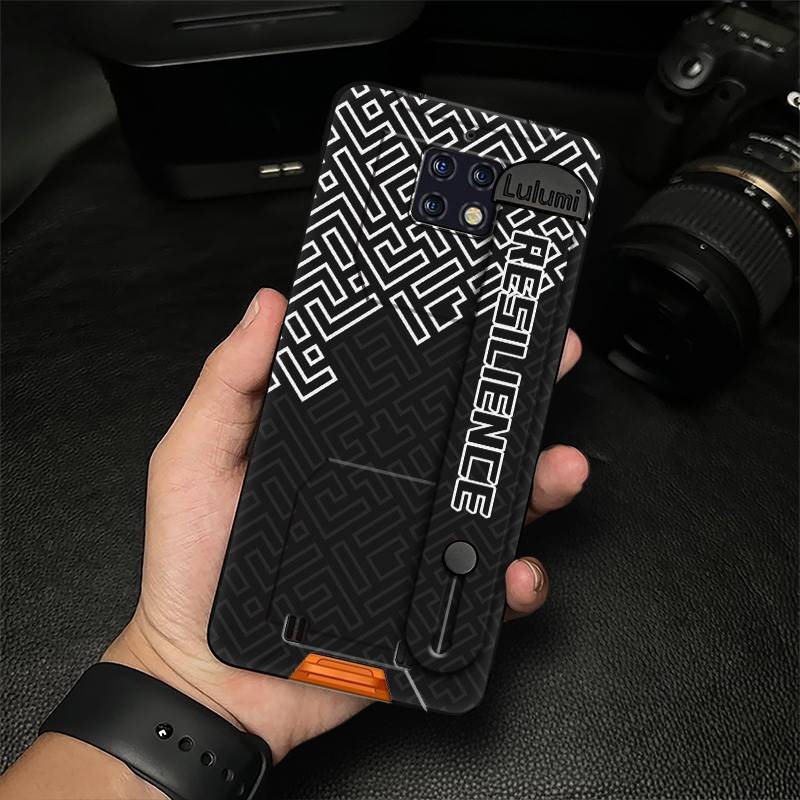 Commerce Masculine Phone Case For Oukitel WP6 Protective Wristband Geometry Waterproof Back Cover Anti-dust Silicone