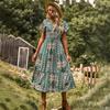 Large Sway Dress for Spring and Summer Waist Slimming Skirt for Women