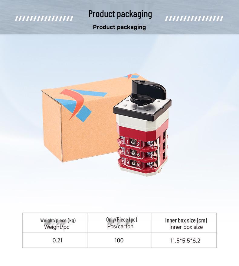 Zhuochao LW12-16/YH5.3 Three-Phase Voltage Measurement Switch with Neutral Line