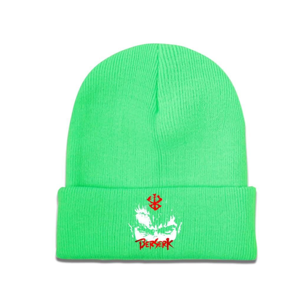 Berserk Guts Knitted Hat Beanies Autumn Winter Hats Warm Guts Manga Swordsman Gatsu Sacrifice Zodd Anime Cap for Unisex Women