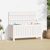 VidaXL Garden Storage Box White 108x42.5x54 Cm Pine Wood 823830