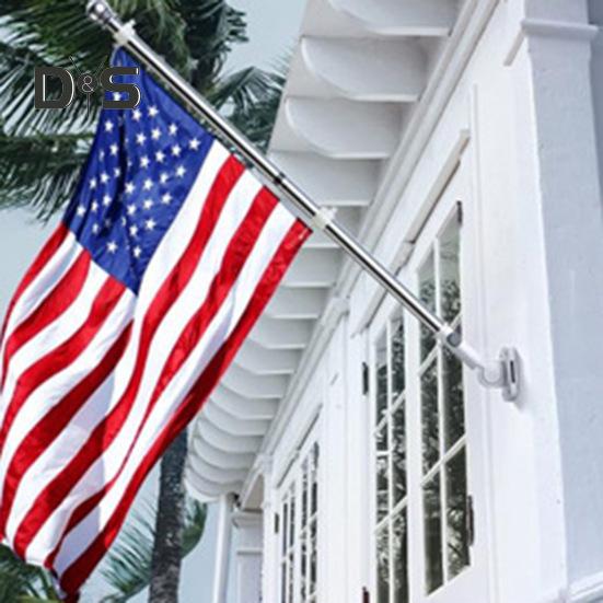 Vlajková tyč Kovová vlajka, která se nezamotá, odolná vůči povětrnostním vlivům Venkovní vlajková tyč Snadná montáž Segmentové vlajkové tyče pro obytné domy s verandou