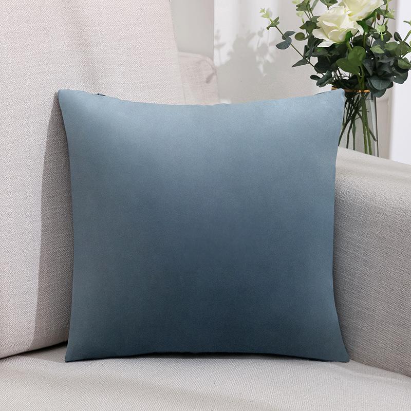 New Solid Color Nordic Velvet Pillow Sofa Office Living Room Simple Plush Cushion Bedroom Bedside Pillow
