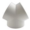 200mm/7,9in PVC Y-Form Lüftungskanalverteiler Vielseitige Kompatibilität Luftdichter Sitz Effizienter Lüftungskanalverteiler Flexibler Lüftungskanal