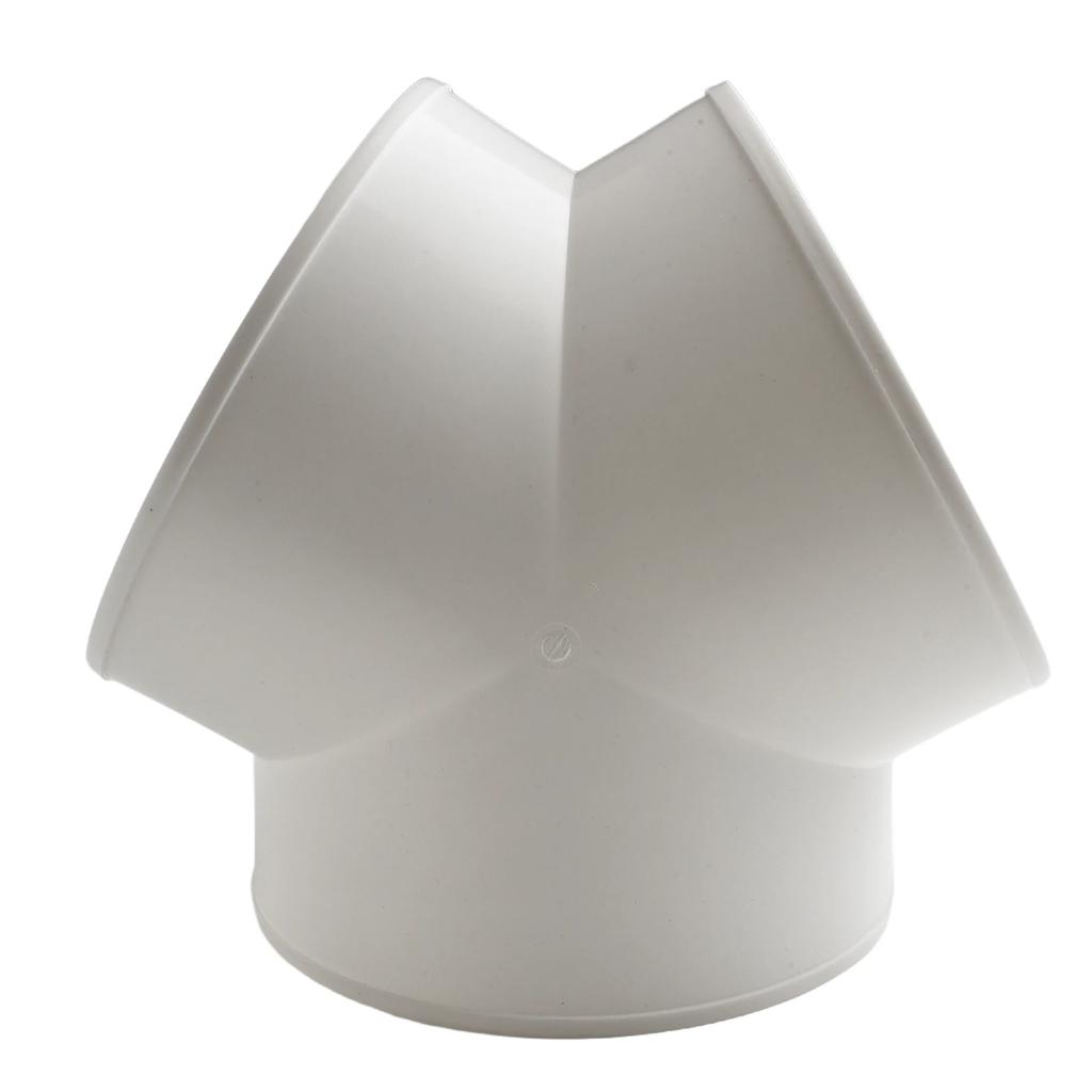 200mm/7,9in PVC Y-Form Lüftungskanalverteiler Vielseitige Kompatibilität Luftdichter Sitz Effizienter Lüftungskanalverteiler Flexibler Lüftungskanal