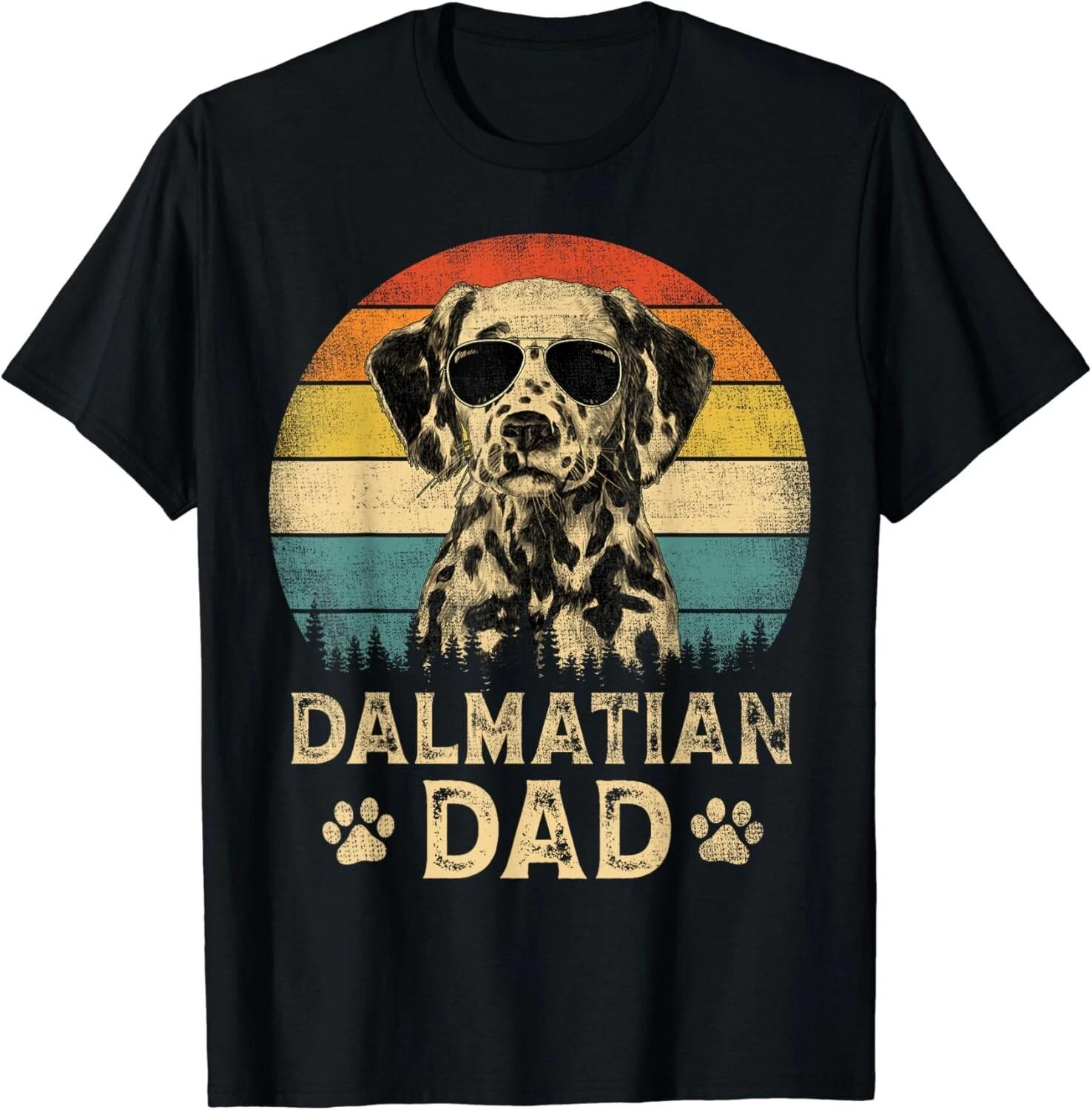 

Vintage Dalmatian Dad Dog Lovers Father_s Day Tee Gift Unisex T-Shirt S
