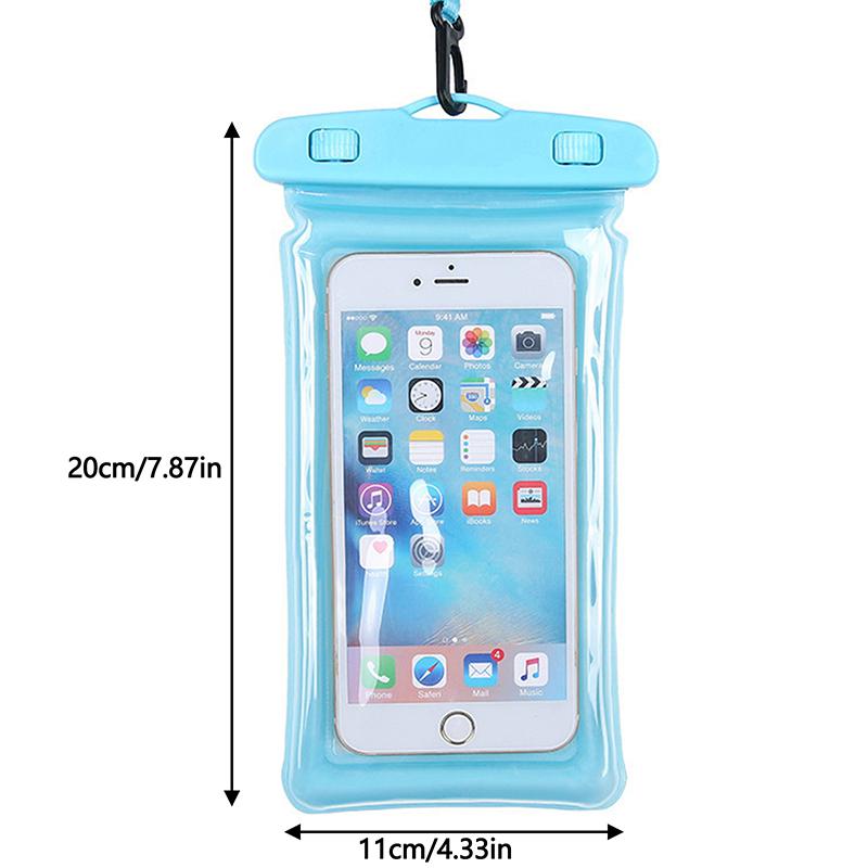 Transparent Waterproof Phone Case Touch Screen Sealed Bag Swimming Diving Phone Cover