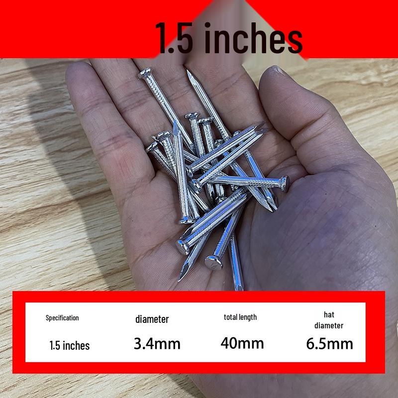 Multi-Purpose Steel Nails for Hanging Pictures and Frames on Concrete or Wood Walls